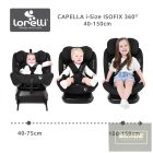 Lorelli Capella autósülés ISOFIX 40-150cm - Black