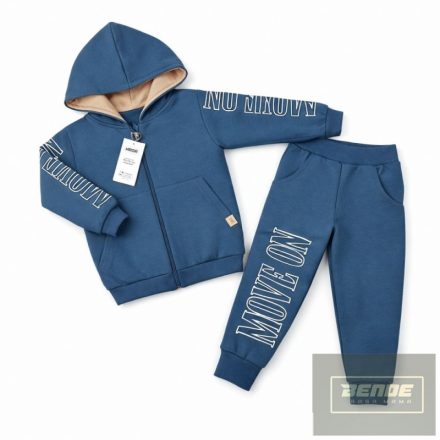 MROFI pamut szabadidő garnitúra -kapucnis-kék