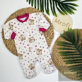 MROFI hosszu ujjú  pamut rugdalózó ,patentos --Mása