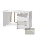 Lorelli Maxi Plus kombi ágy 70x160 -Milky & Milky Green ÚJ