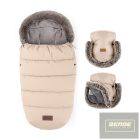 PETITE&MARS Téli szett Comfy 4in1 bundazsák + kézmelegítő kesztyű babakocsira Furry Rose Petal