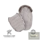 PETITE&MARS Téli szett Comfy 4in1 bundazsák + kézmelegítő kesztyű babakocsira Furry Rose Petal