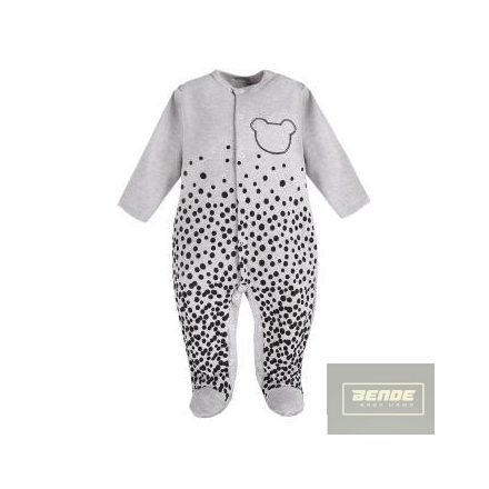 EEVI Magic kislány pamut rugdalózó-szürke ,lábfejes