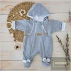 Zyziy & Zuzia  Átmeneti  overál szürke-fehér (tavasz-nyár)