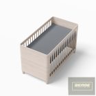 EEvi pamut körgumis lepedő  60x120 cm / sötétszürke