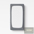 EEvi pamut körgumis lepedő  60x120 cm / sötétszürke