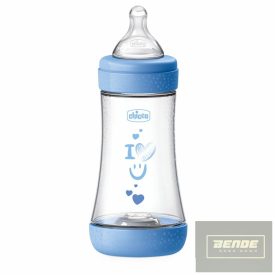   Chicco Perfect5 biofunkcionális cumisüveg 240 ml közepesen gyors  AJÁNLOTT KOR: 2H + kék