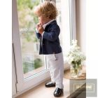 EEVI CEREMONY kisfiú zakó-sötétkék