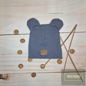 Kazum dupla bordázott anyagú sapka fülekkel-onix