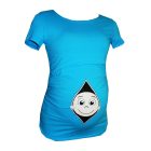 Kukucskálós póló rövid ujjú-fehér,világoskék,sötétkék