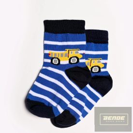 Topp Baba zokni/Bokazokni kék csíkos billenő