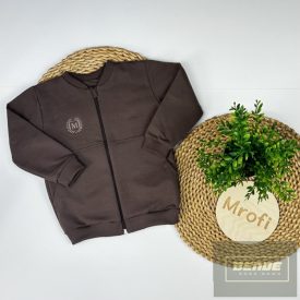 Mrofi kisfiú pamut kardigán M ORIGINAL -barna