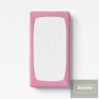 EEvi pamut körgumis lepedő  60x120 cm / sötétrózsaszín