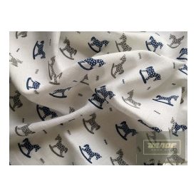 Szeko Stúdio-TETRA ,mintás pelenka  70x70 cm-hintaló kék