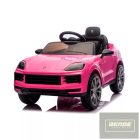 Chipolino Porsche Cayennee lektromos autó bőr üléssel - pink