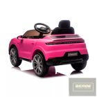 Chipolino Porsche Cayennee lektromos autó bőr üléssel - pink