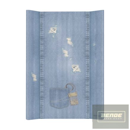 Ceba pelenkázó lap puha 2 oldalú 50x70cm Denim style shabby kék
