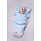 Bélelt,minky téli alvózsák-kék