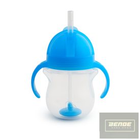   Munchkin itatópohár szívószálas súlyozott Tip and Sip 207ml 6hó kék