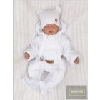 Zyzio&Zuzia -dupla pamut sapka,fülecskékkel -fehér