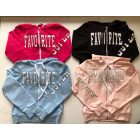 Chipi&Chips nagylány kapucnis futter kardigán/fekete