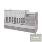 Lorelli Trend PLUS kombi ágy 70x165 cm -  White & Artwood ÚJ