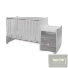 Lorelli Trend PLUS kombi ágy 70x165 cm -  White & Artwood ÚJ