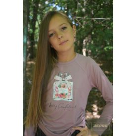   Chipi&Chips kétoldalt húzott hosszu ujjú felső/padlizsán