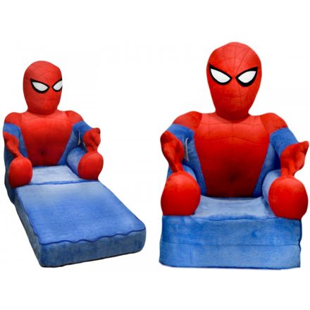 Smyk figurás,kihajtható plüss fotel Pókember