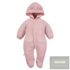 EEVI Fluffy Tails kislány kötött,kapucnis overál-rózsaszín