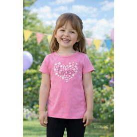   Killy , rövid ujjú felső-rózsaszín , fehér virágos 2026 tavasz