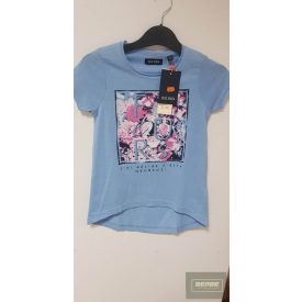 Blue Seven lány pamut póló-fehér -Lepkés