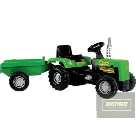  Dolu pedálos traktor utánfutóval - 146 cm