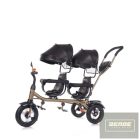 Chipolino 2Play ikertricikli kupolával - Obsidian/Gold