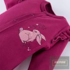 EEVI pamut rugdalózó ,patentos , lábfejes Bloom-bordo