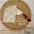 Zyzio&Zuzia Muszlin nyári füles sapka babáknak -bézs