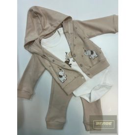 Melish kisfiú 3 részes szett-bézs
