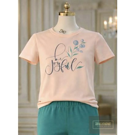 Killy púder ,feliratos ,virág mintás rövid ujjú felső -2026 tavasz