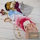 Zyzio&Zuzia -széles,turbán jellegű pamut fejpánt -padlizsán