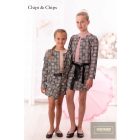 Chipi&Chips szett: kockás szoknyashort kabáttal