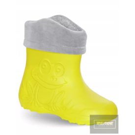   EVA gyerek vízhatlan csizma,kivehető meleg béléssel -sárga