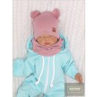 Zyzio&Zuzia -dupla  pamut sapka,fülecskés+csősál szett -hanga