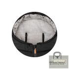 PETITE&MARS Téli szett Jibot 3in1 bundazsák + kézmelegítő kesztyű babakocsira Jasie Charcoal Grey
