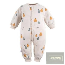   EEVI hosszu ujjú ,lábfej nélküli ,patentos   rugdalózó  B/S PEARFECT PRINT ECRU