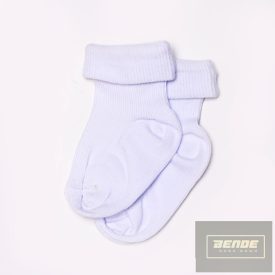 Topp Baba zokni/Bokazokni visszahajtott fehér