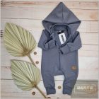 Z&Z Kazum pamut overál  levehető kapucnival/ onyx