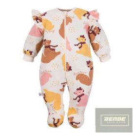 EEVI Fluffy Tails kislány pamut rugdalózó-ekrü