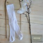 Zyzio&Zuzia Pamut ,bordás harisnyanadrág  babáknak-fehér