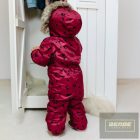 EEvi kislány téli overál ,lábfej nélküli Dogs&Spots -eper