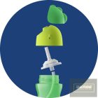 Philips AVENT SCF798/02 Itatópohár rugalmas szívószállal 300ml lányos